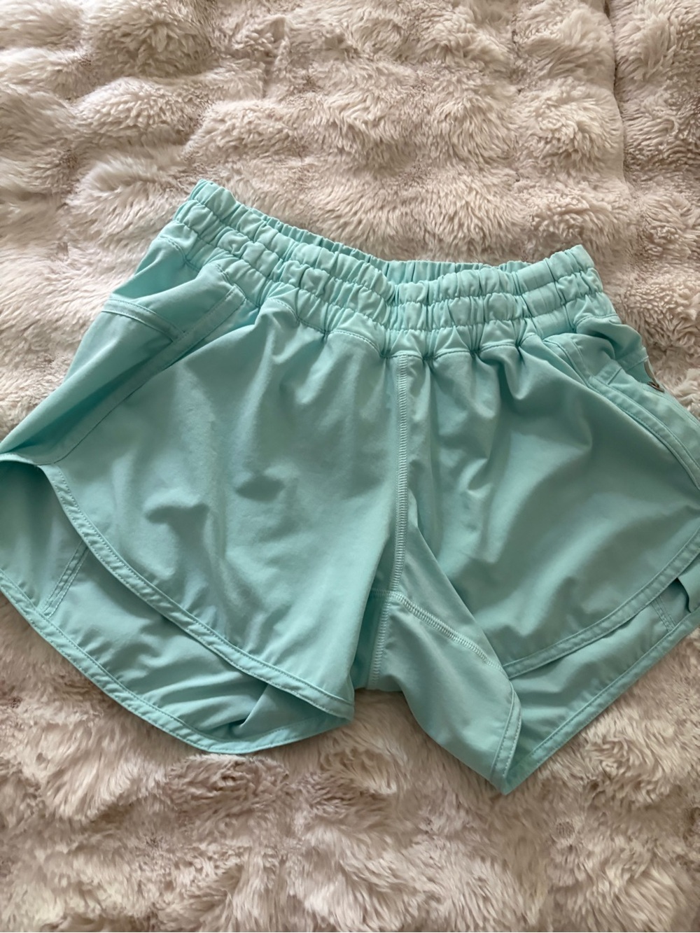 lululemon athletica Light Aqua Athletic Shorts